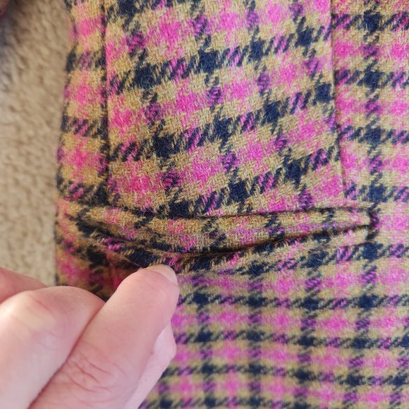 NWOT J. Crew Parke Wool Blazer in Pink Houndstooth English Wool - Picture 11 of 14
